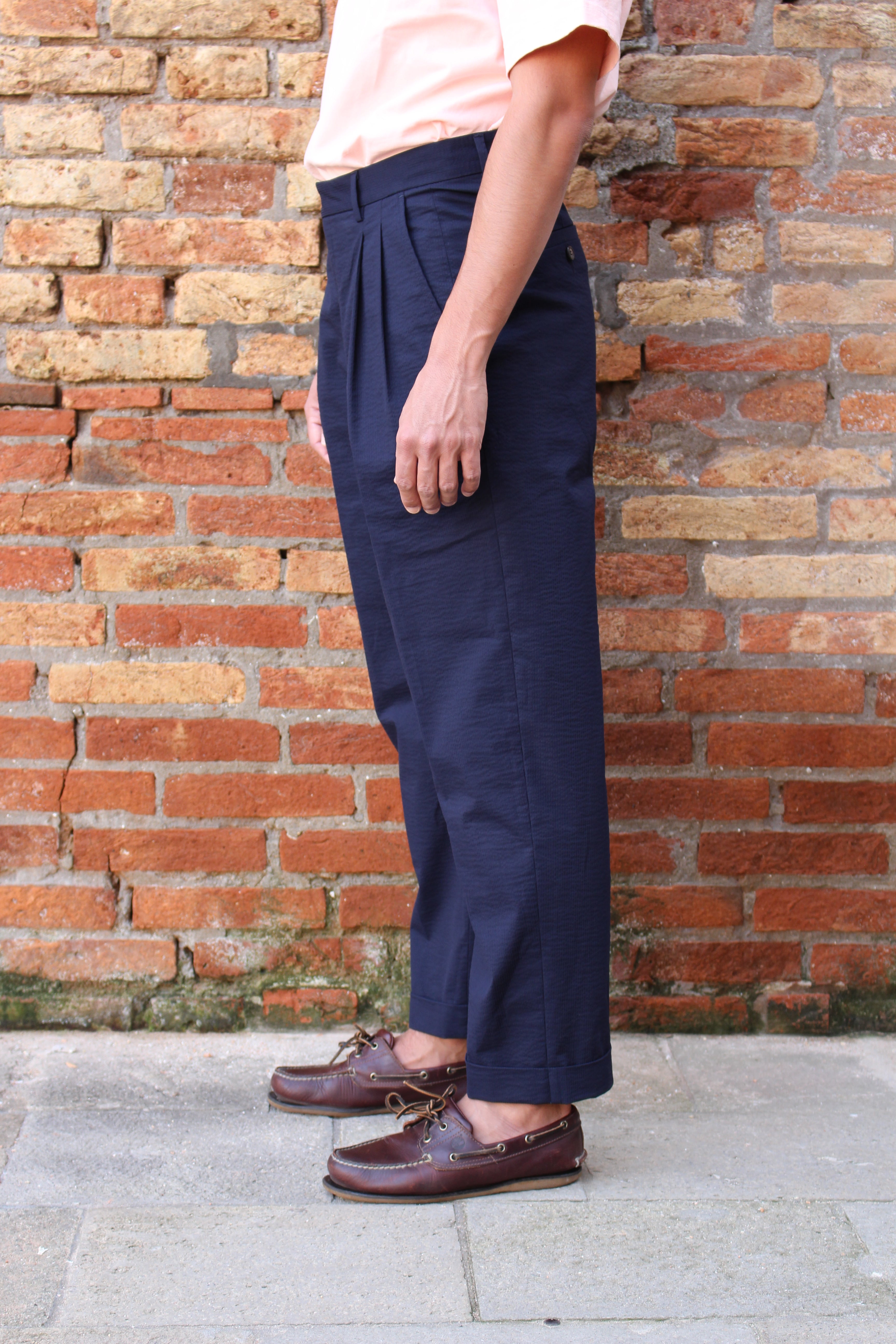 braga 002 seersucker navy blue