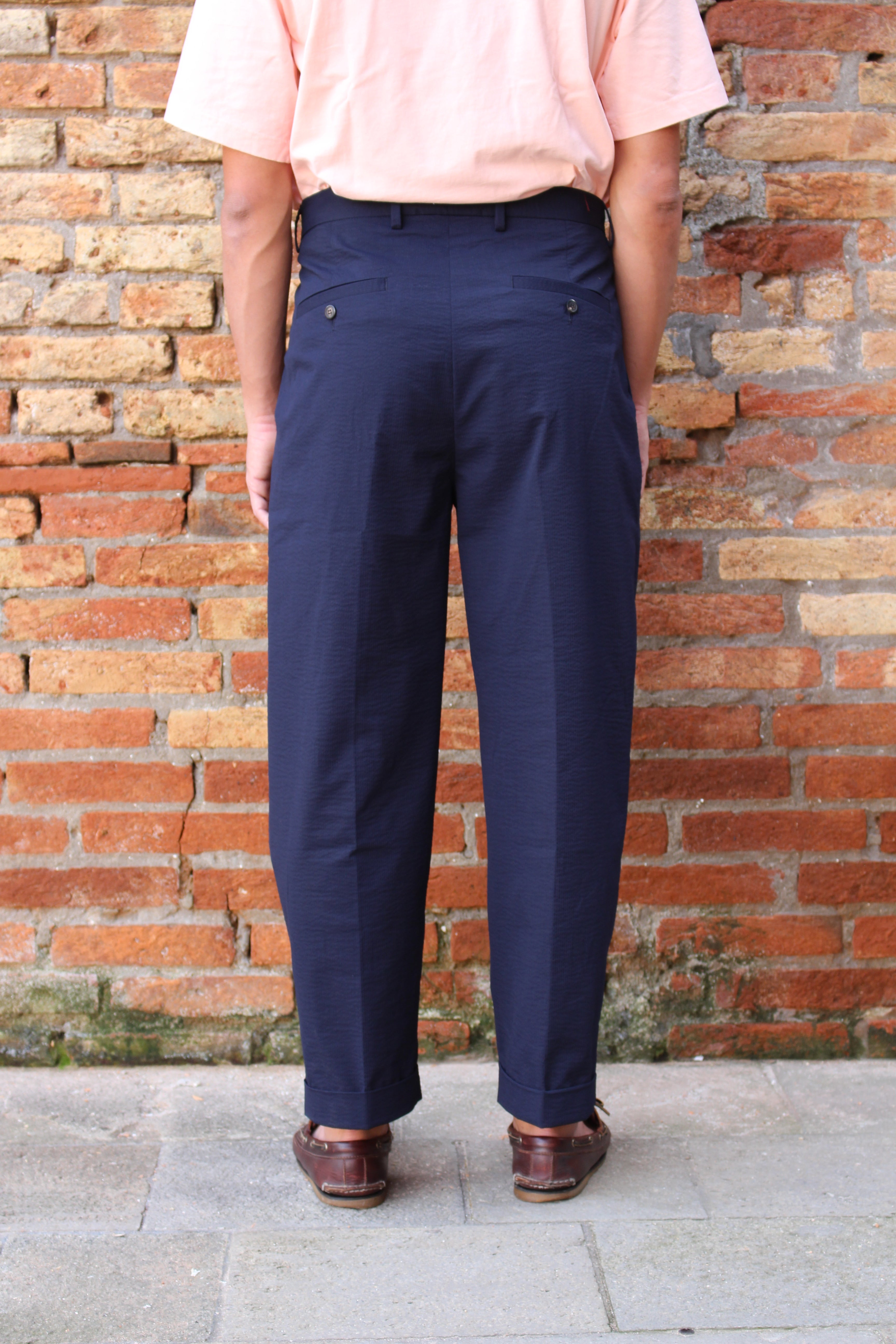 braga 002 seersucker navy blue