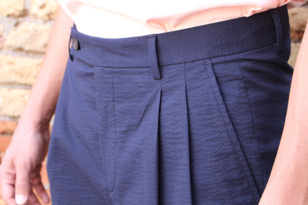 braga 002 seersucker navy blue