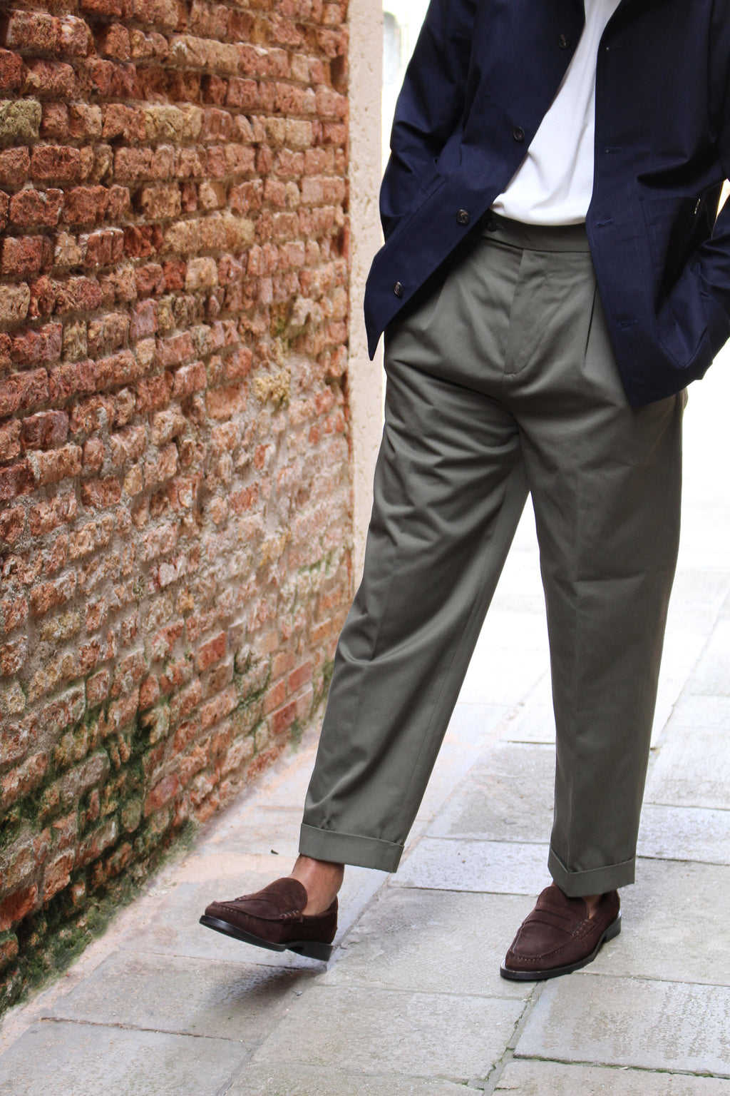 braga 002 gabardina cavallery verde scuro