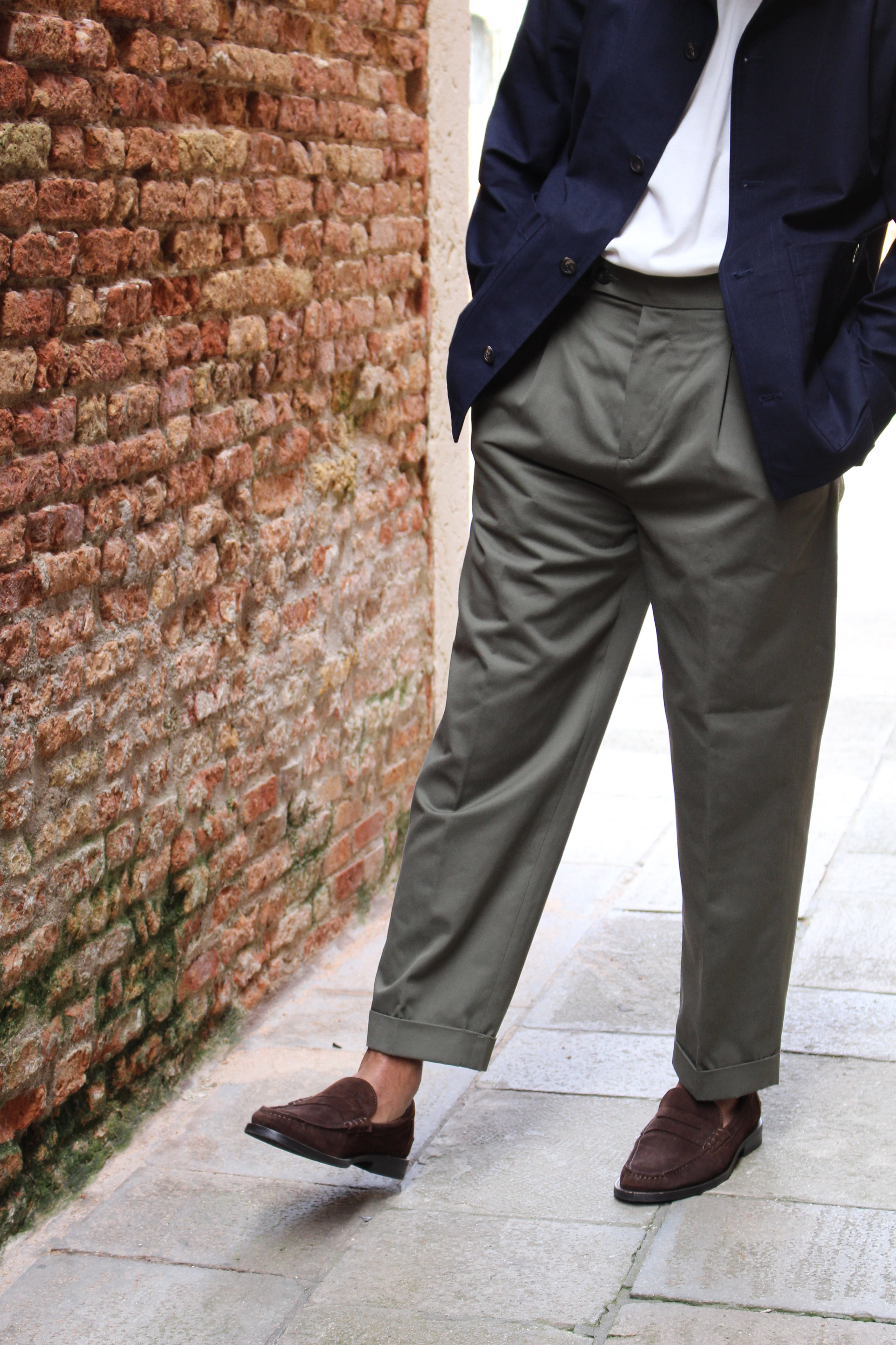 braga 002 gabardina cavallery verde scuro