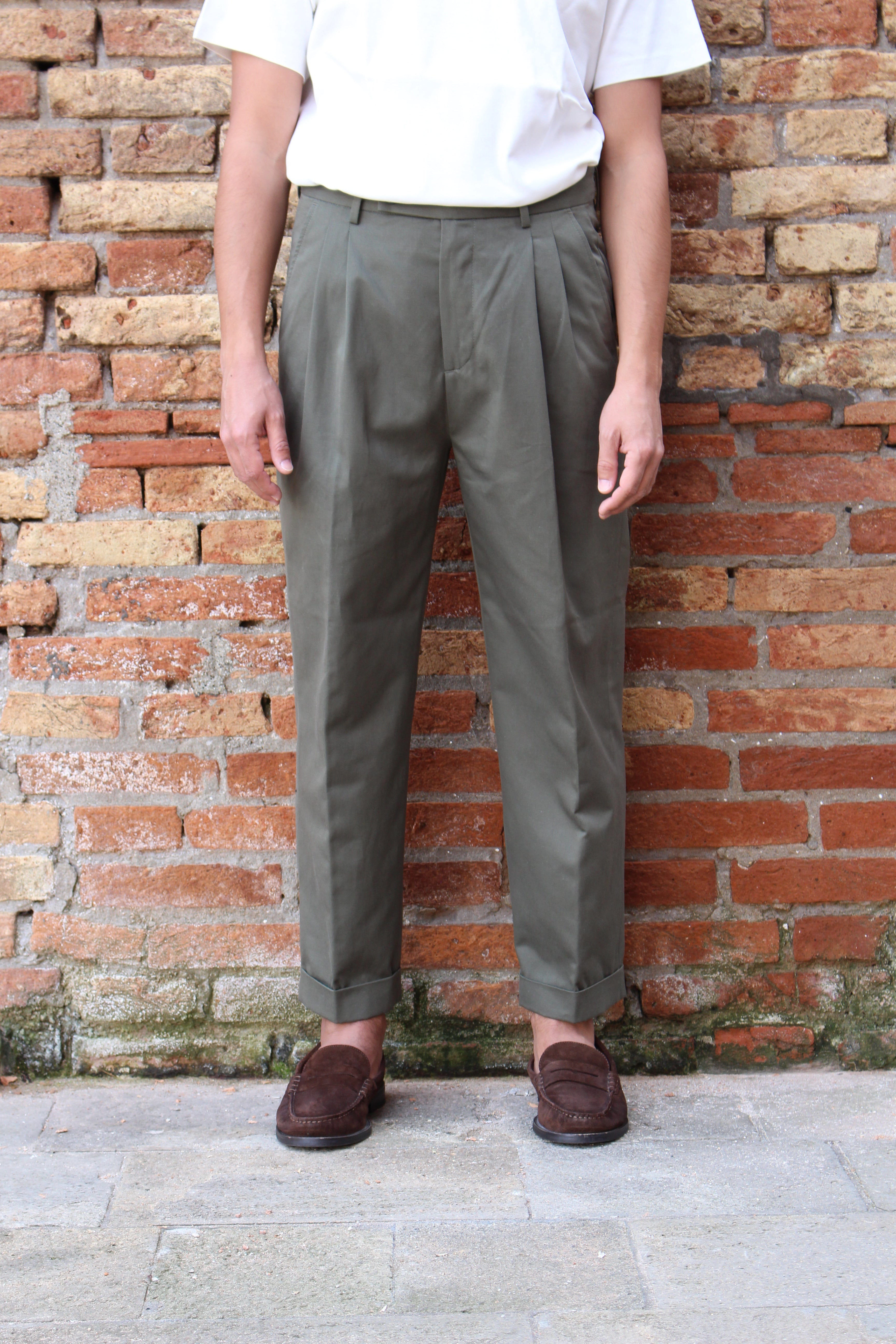 braga 002 gabardina cavallery verde scuro