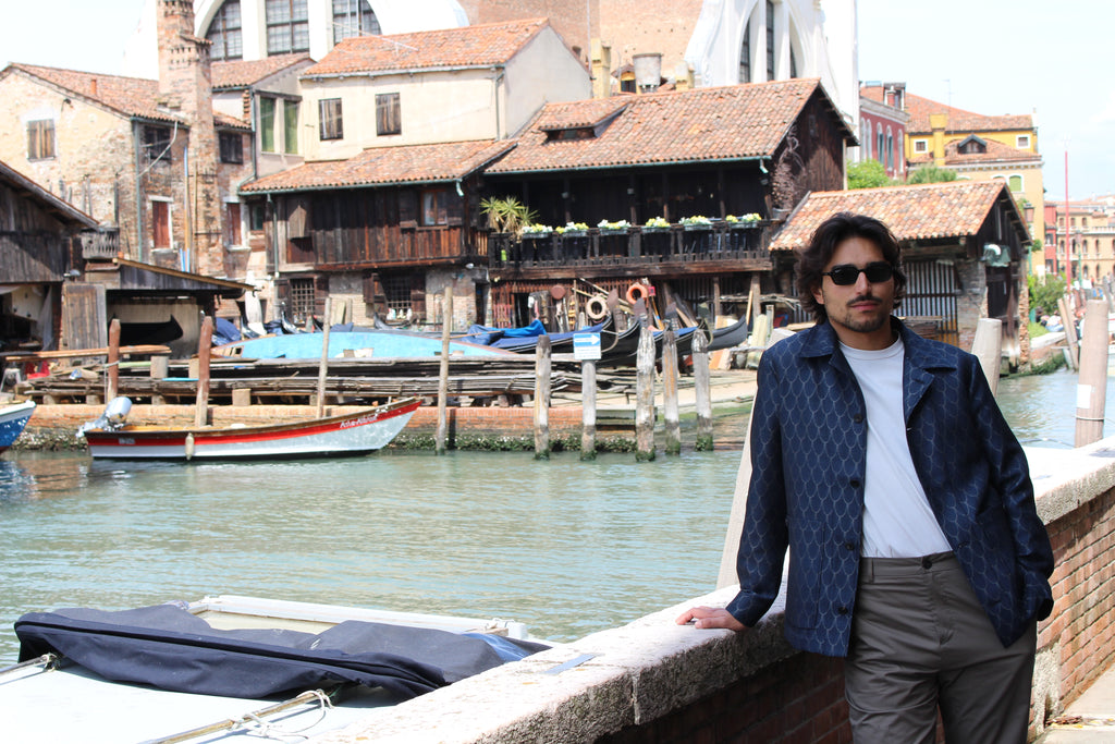 OVERSHIRT jaquard geometrico