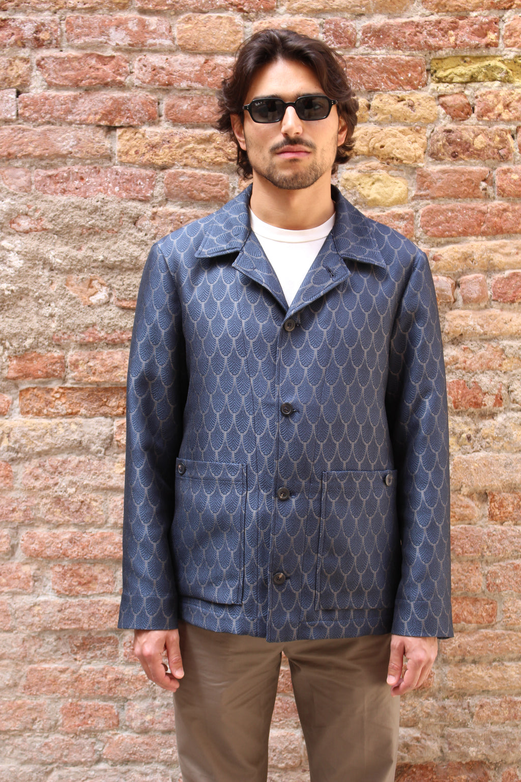 OVERSHIRT jaquard geometrico